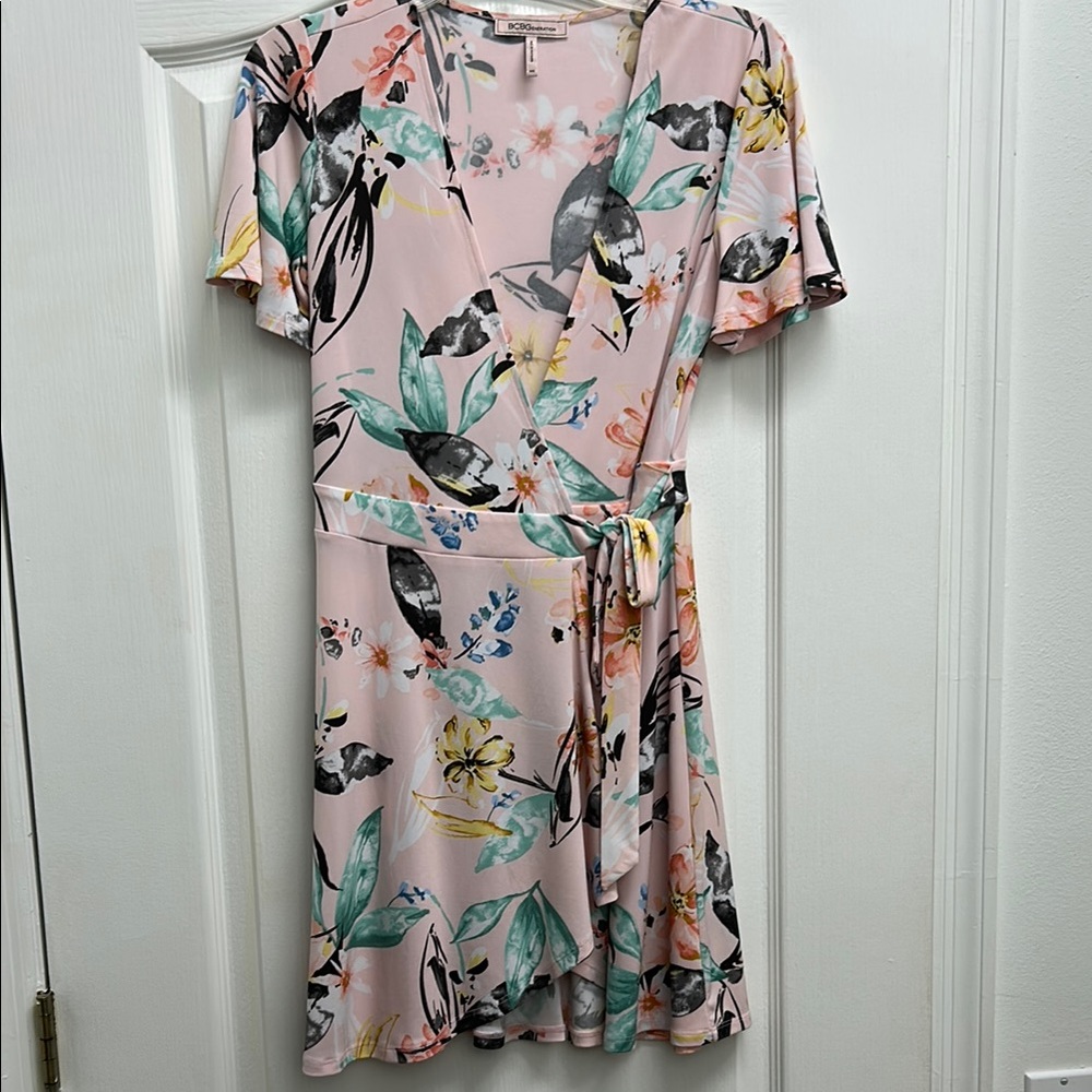 BCBGeneration Blush Wrap Dress XXS